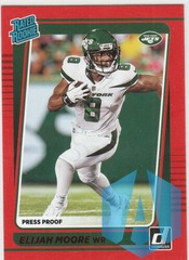2021 Donruss Press Proof Rated Rookie Red #271 Elijah Moore New York Jets